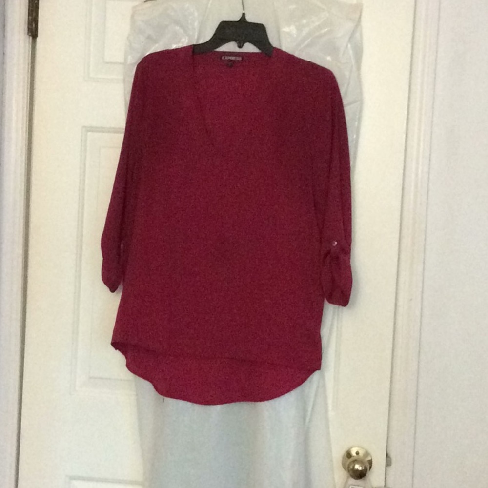 Express berry colored blouse